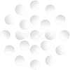 250Pcs Acrylic Self Adhesive Mirror Wall Stickers AJEW-SP0001-21A-1