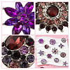 GOMAKERER 20Pcs Alloy Rhinestone Snap Button BUTT-GO0001-03A-5