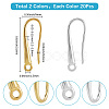 40Pcs 2 Colors Eco-Friendly Brass Earring Hooks KK-SC0006-47-2
