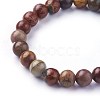 Natural Polychrome Jasper/Picasso Stone/Picasso Jasper Beads Stretch Bracelets BJEW-F380-01-B05-2