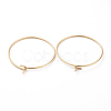 316 Surgical Stainless Steel Hoop Earring Findings X-STAS-J025-01C-G-2