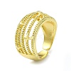 Star Brass Open Cuff Rings RJEW-B051-20G-1