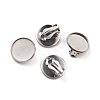 Non-Tarnish 316 Stainless Steel Clip-on Earring Findings STAS-I187-02A-P-1