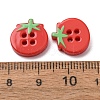 4-Hole Printed Opaque Resin Buttons RE-CBA2C75-04B-3