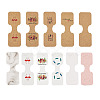 CRAFTDADY 220Pcs 11 Styles Paper Necklace Display Cards CDIS-CD0001-03-10