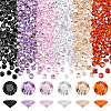 PandaHall Elite 180Pcs 6 Colors Diamond Shape Grade A Cubic Zirconia Cabochons ZIRC-PH0001-43C-05-1