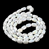 Electroplated Glass Beads Strands GLAA-G092-A-12-3