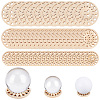 50Pcs 3 Styles Wood Hollow Pendants WOOD-CP0001-03-1
