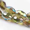 Electroplate Glass Beads Strands EGLA-J013-4x6mm-H29-3