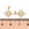 Brass Micro Pave Cubic Zirconia Charms KK-F927-09D-G-3