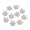 Snowflake Alloy Enamel Pendants X-ENAM-R041-34-1
