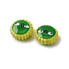 Fuuny Baking Paint Glass Enamel Beads LAMP-Q045-01J-4