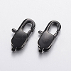 304 Stainless Steel Lobster Claw Clasps Ion Plating(IP) STAS-F148-16x8-08B-1