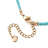 Bohemian Style Natural Amazonite Beaded Necklaces NJEW-JN04658-02-5