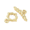 Hanmmered Brass Toggle Clasps KK-CBA42CA-01B-G-3