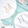 304 Stainless Steel Stud Earring Findings STAS-UN0015-23-3