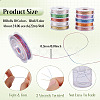 10 Rolls 10 Colors 3-Ply Round Metallic Cord Sets MCOR-TAC001-02-4