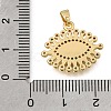 Brass Micro Pave Colorful Cubic Zirconia Pendants KK-C263-22H-G-3
