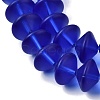 Frosted & Baking Paint Transparent Glass Beads Strands GL-CBA2ED2-03F-3