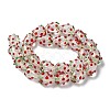 Handmade Foil Lampwork Bumpy Beads Strands FOIL-Z001-05D-1