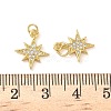 Brass Micro Pave Cubic Zirconia Pendants KK-P326-15G-3