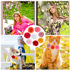 8Pcs 8 Colors Polyester Flower Ornament Accessories DIY-GF0010-64B-5