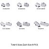 304 Stainless Steel Ribbon Crimp Ends STAS-PH0018-25P-2