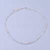 Natural Rutilated Quartz Beaded Necklaces NJEW-K114-A-A10-1