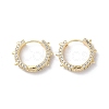 Brass Micro Pave Cubic Zirconia Hoop Earrings EJEW-P259-02G-1