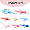 6Pcs 6 Styles Plastic Bookmark Clip AJEW-TA0002-02-4