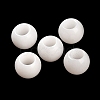Natural White Jade European Beads G-R488-01H-2