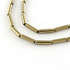 Electroplate Non-magnetic Synthetic Hematite Tube Bead Strands G-S203-10H-1