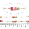 Shell & 304 Stainless Steel Oval Beads Link Chains CHS-K021-09G-03-3