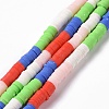 Handmade Polymer Clay Bead Strands CLAY-C003-02F-1