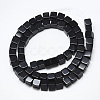 Natural Black Stone Beads Strands G-S357-G23-2