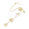 Bohemian Summer Beach Style 18K Gold Plated Shell Shape Initial Pendant Necklaces IL8059-23-2