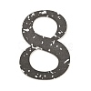 20Pcs Retro Number Paper Waterproof Stickers STIC-P015-B06-2
