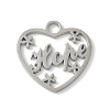 304 Stainless Steel Pendants STAS-E501-08P-1
