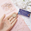 80Pcs 4 Styles 316 Surgical Stainless Steel Earring Hooks STAS-SC0008-15-3