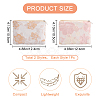 2Pcs 2 Colors Chinese Style Rectangle Cloth Zipper Pouches ABAG-GF0001-22-2