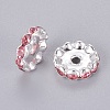 Brass Rhinestone Spacer Beads X-RB-A014-L12mm-27S-2