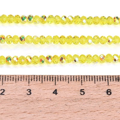 Electroplate Glass Beads Strands GL-CBAA615-03D-1