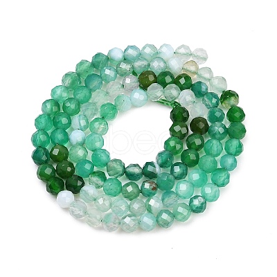Natural Green Onyx Agate Beads Strands G-L633-A01-4mm-1