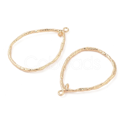 Brass Open Back Bezel Pendants LS-KK-N256-01G-G-1
