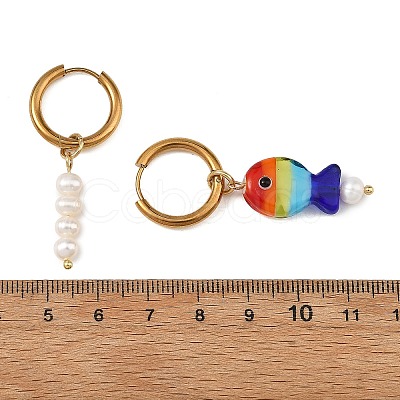 202 Stainless Steel Hoop Earrings EJEW-JE07422-1