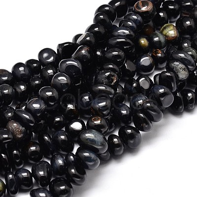 Dyed Natural Tiger Eye Nuggets Beads Strands G-J337-49C-1