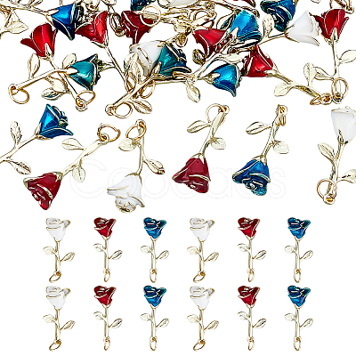 30Pcs 3 Style Alloy Pendants PALLOY-ME00030-1