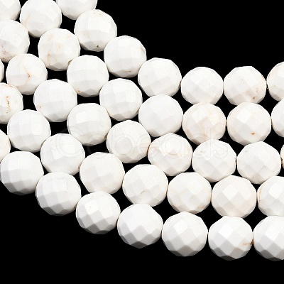 Natural Magnesite Beads Strands G-Z143-D01-10mm-1