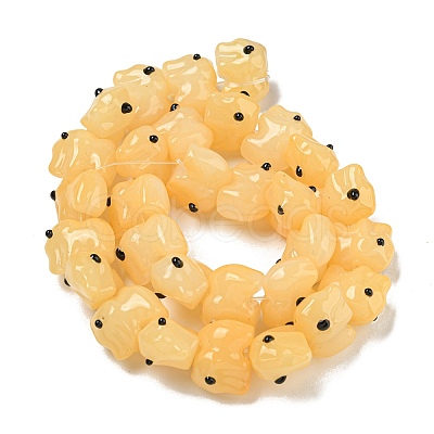 Handmade Transparent Glass Beads GLAA-N0028-01F-1