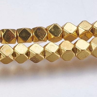 Electroplate Non-magnetic Synthetic Hematite Bead Strands X-G-K237-08I-1
